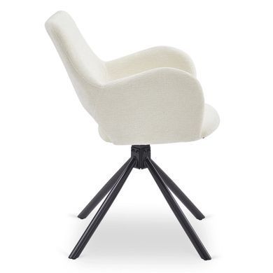 Крісло поворотне MEBEL ELITE FLAV Кремовий фотографія