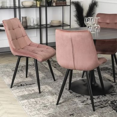 Стул бархатный MEBEL ELITE RIO Velvet, Розовый фотография