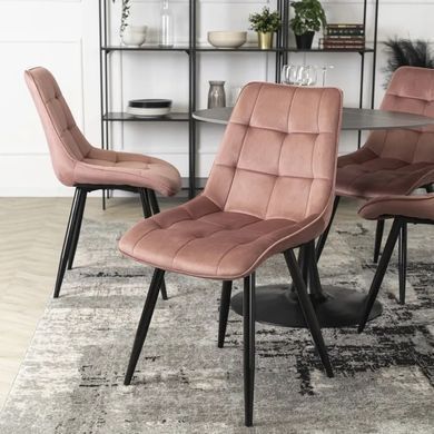 Стул бархатный MEBEL ELITE RIO Velvet, Розовый фотография