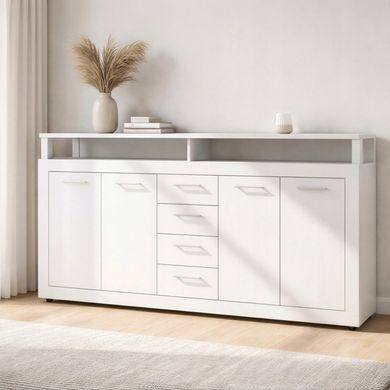 Комод MEBEL ELITE BLAGO 190 белый фотография