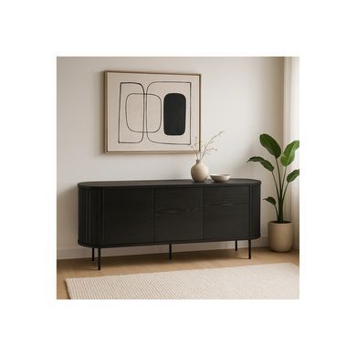 Комод MEBEL ELITE BECK 160 Черный фотография