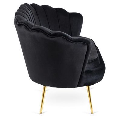 Софа MEBEL ELITE ZENDAYA 138 см Чорний фотографія