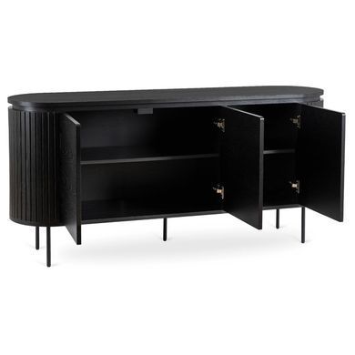 Комод MEBEL ELITE BECK 160 Черный фотография