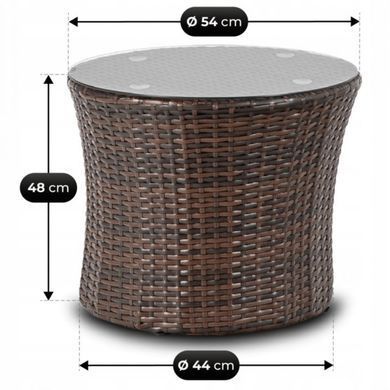 Комплект садових меблів MEBEL ELITE FRIO Коричневий/Беж