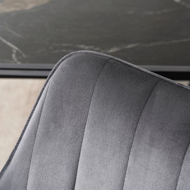 Стілець поворотний MEBEL ELITE MUMBAI 2 Velvet&nbsp;Сірий фотографія