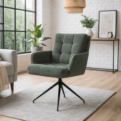 Стілець поворотний MEBEL ELITE AKITA Зелений фотографія
