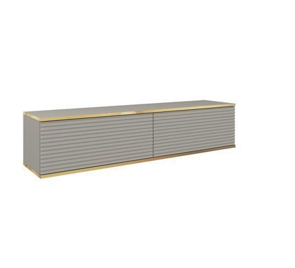 Тумба під телевізор навісна Perfect Home Оро / Oro 2-дверна RTV135 MDF Сірий фотографія