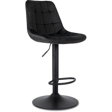 Барный стул бархатный MEBEL ELITE ARCOS 2 Velvet черный фотография