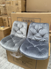 Стул STYLE Velvet Intarsio Темно Серый