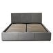 Ліжко двоспальне оксамитове MEBEL ELITE ALISSON Velvet 140x200 Сірий