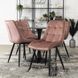 Стул бархатный MEBEL ELITE RIO Velvet, Розовый