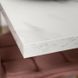 Стіл розкладний MEBEL ELITE CLARK 120(160)х80 см Білий мармур