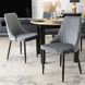 Стілець оксамитовий MEBEL ELITE BARI Velvet Сірий