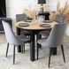 Стілець оксамитовий MEBEL ELITE BARI Velvet Сірий