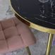 Стілець оксамитовий MEBEL ELITE YORK Velvet, Рожевий / Золотий