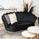 Софа MEBEL ELITE ZENDAYA 138 см Чорний