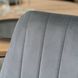 Стілець оксамитовий MEBEL ELITE BARI Velvet Сірий