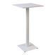 Стіл Tetra light bar Lovko 60 х 60 білий метал / білий ДСП (текстура) фотографія