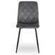 Стілець оксамитовий MEBEL ELITE FORIS Velvet Сірий