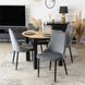 Стілець оксамитовий MEBEL ELITE BARI Velvet Сірий