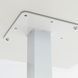 Стіл Tetra light bar Lovko 60 х 60 білий метал / білий ДСП (текстура)