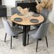 Стілець оксамитовий MEBEL ELITE BARI Velvet Сірий