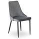 Стілець оксамитовий MEBEL ELITE BARI Velvet Сірий фотографія