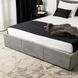 Ліжко двоспальне оксамитове MEBEL ELITE ALISSON Velvet 140x200 Сірий