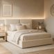 Ліжко двоспальне MEBEL ELITE MARSYLIA 140x200 см Кремовий Букле