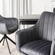 Стілець поворотний MEBEL ELITE MUMBAI 2 Velvet&nbsp;Сірий