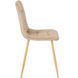 Стул бархатный MEBEL ELITE FREDY Velvet, Бежевый