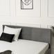 Ліжко двоспальне оксамитове MEBEL ELITE ALISSON Velvet 140x200 Сірий