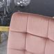 Стілець оксамитовий MEBEL ELITE YORK Velvet, Рожевий / Золотий