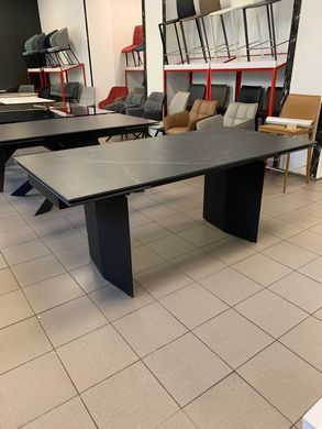 Стіл розкладний REAL BLACK MARBLE Concepto 180(260)x90 Кераміка Чорний фотографія