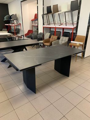 Стіл розкладний REAL BLACK MARBLE Concepto 180(260)x90 Кераміка Чорний фотографія