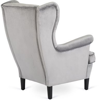 Крісло м'яке оксамитове MEBEL ELITE KLARIS 2 Velvet Сірий фотографія