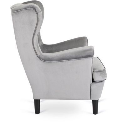 Крісло м'яке оксамитове MEBEL ELITE KLARIS 2 Velvet Сірий фотографія
