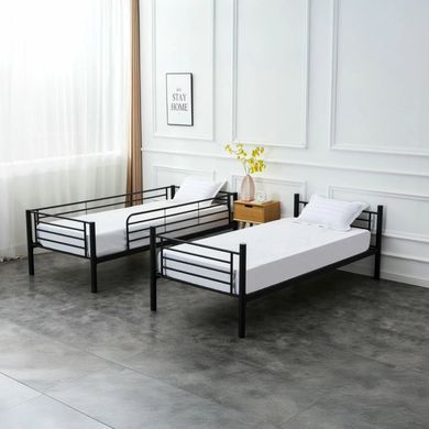 Двоярусне ліжко 90x200 см MEBEL ELITE RODEZ чорний фотографія