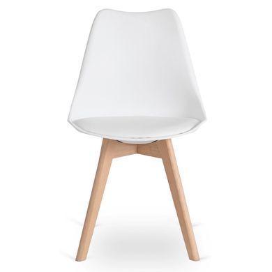 Стул MEBEL ELITE SCANDI Белый/Дуб фотография