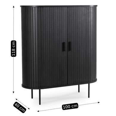 Комод MEBEL ELITE MELEK Чорний фотографія