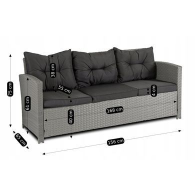 Комплект садовой мебели MEBEL ELITE COLORADO Серый