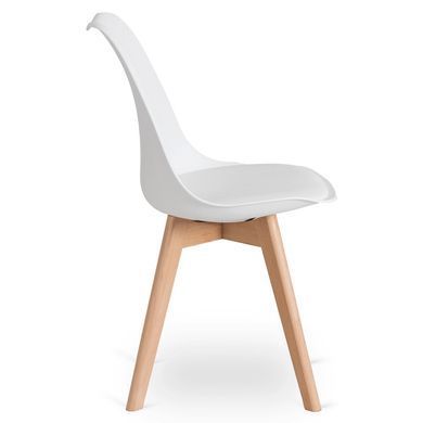 Стул MEBEL ELITE SCANDI Белый/Дуб фотография