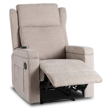 Масажне крісло реклайнер MEBEL ELITE SEBASTIAN Беж фотографія