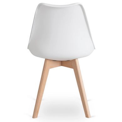 Стул MEBEL ELITE SCANDI Белый/Дуб фотография