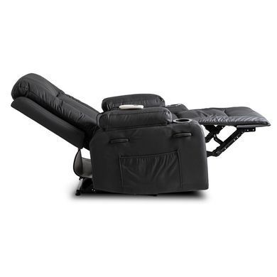 Массажное кресло MEBEL ELITE BOX экокожа Черный фотография