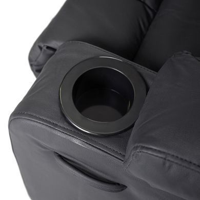 Массажное кресло MEBEL ELITE BOX экокожа Черный фотография