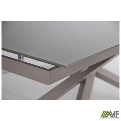 Стіл розкладний Gerald beige AMF 160(200)X90 glass Quartz beige фотографія