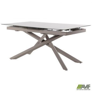 Стіл розкладний Gerald beige AMF 160(200)X90 glass Quartz beige фотографія