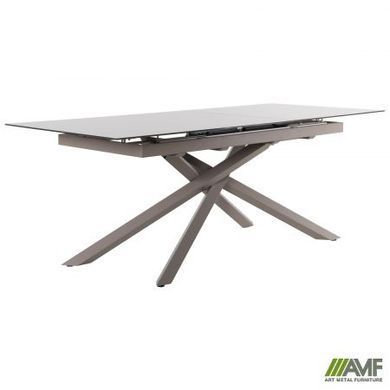 Стіл розкладний Gerald beige AMF 160(200)X90 glass Quartz beige фотографія