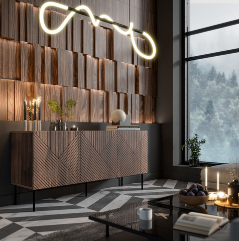 Комод ART DECO 3D 150x42 Cama Варминский Орех фотография